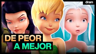 Las 7 PELICULAS de TINKERBELL de PEOR a MEJOR [upl. by Felice219]