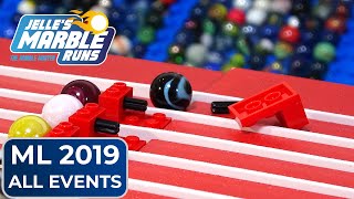 Marble Race Marble League 2019 All Events [upl. by Anitram]