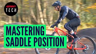 Everything You Need To Know About MTB Saddle Position  GMBN Guide To Bike Setup [upl. by Ahsinet]