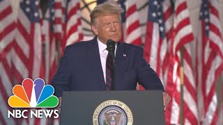 Watch President Trumps Full Speech At The 2020 RNC  NBC News [upl. by Inittirb]