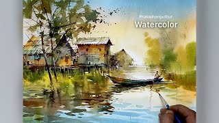 Reflections  Watercolor demo by prakashanputhur [upl. by Hylan]