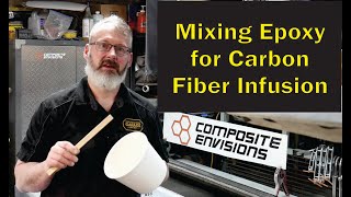 Mixing Epoxy Resin for Carbon Fiber Infusion [upl. by Ebbarta289]