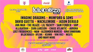 Lollapalooza Berlin 2023 I LineUp [upl. by Westphal]