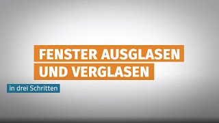 Fenster ausglasen und einglasen  FertigFenster Montage Tipps [upl. by Jermayne]