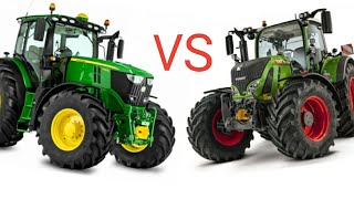 Fendt 724 Vario vs John Deere 6215r [upl. by Decamp]