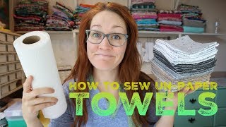 How to sew Unpaper Towels with Billettes Baubles [upl. by Eiba468]