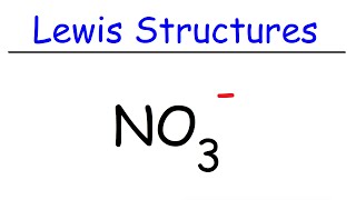 How To Draw The Lewis Structure of NO3 Nitrate Ion [upl. by Idona]