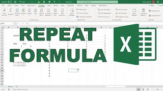 How to make REPEAT formula in excel using LAMBDA [upl. by Otti863]