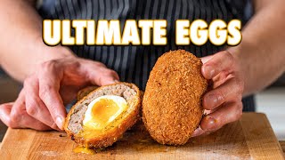 The Perfect Egg Recipe Scotch Eggs 3 Ways [upl. by Ellehcyar287]