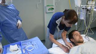 Central Venous Catheter Insertion Demonstration [upl. by Natehc890]