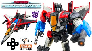 Transformers REACTIVATE Voyager Class STARSCREAM Review [upl. by Mobley]