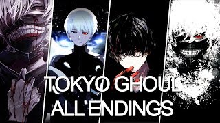 All Tokyo Ghoul Endings full 14 [upl. by Baptista]