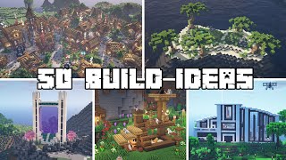 50 Build Ideas for Your Minecraft Survival World [upl. by Farhi]