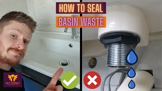 How To Fix a Leaking Basin Waste the Easy Way  Seal a Wash Basin [upl. by Rramel]