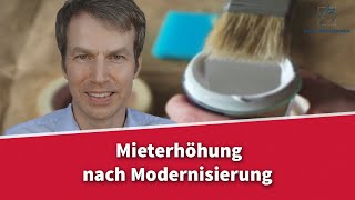 Mieterhöhung nach einer Modernisierung  so gehts  Rechtsanwalt Dr Achim Zimmermann [upl. by Adiarf793]