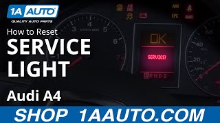 How to Reset Service Light 0409 Audi A4 [upl. by Kcirrad]