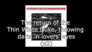 Station to Station  David Bowie  Lyrics [upl. by Mason228]