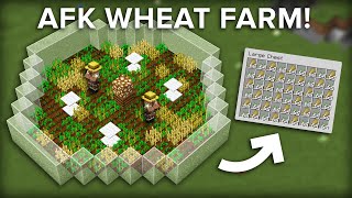 Minecraft Easiest Villager Wheat Farm  150 Per Hour [upl. by Litton410]