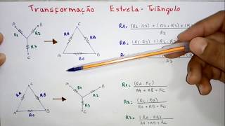 Transformação EstrelaTriângulo Aula Teórica [upl. by Anaigroeg416]