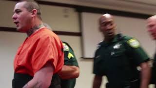 Graphic language Daytona judge places screaming suspect in separate room [upl. by Ylrebme]