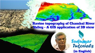 Ravine topography of Chambal valley  A 3D view of GIS application [upl. by Guzel793]