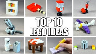 TOP 10 Easy LEGO Building Ideas Anyone Can Make [upl. by Gnoc95]