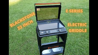 Blackstone 22 inch E Series Electric Griddle Unboxing Assembly and Overview [upl. by Llevart]