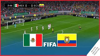 MEXICO vs ECUADOR  Amistoso 2022  Simulación Realista [upl. by Ianaj]