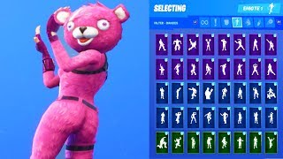 CUDDLE TEAM LEADER SKIN SHOWCASE WITH ALL FORTNITE DANCES amp EMOTES [upl. by Avalsorim]