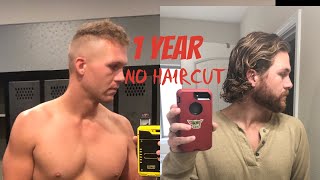 1 Year No Haircut  Hair Growth For Men [upl. by Pirri859]