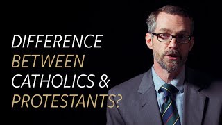 What is the difference between Catholics and Protestants [upl. by Ahsikit]