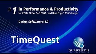 Quartus II Set the clock in TimeQuest [upl. by Kono]