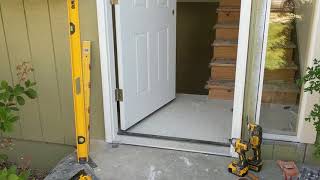 Jeld Wen Front Door Installation  Really crappy products and craftsmanship PART 1 [upl. by Ethan384]