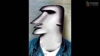 Moyai Emoji Stone Face 🗿🗿🗿 Meme Compilation 2018 [upl. by Otreblanauj537]