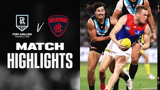 Port Adelaide v Melbourne Highlights  Round 4 2022  AFL [upl. by Kaenel]