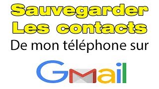 Comment synchroniser contact telephone android vers Gmail Google [upl. by Virgie912]