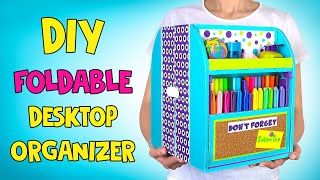 Expandable Desktop Organizer From Cardboard  4 In 1 [upl. by Lednic709]