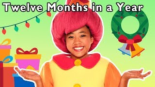 Twelve Months in a Year  More  LEARN MONTHS OF THE YEAR  Mother Goose Club Phonics Songs [upl. by Lakym]