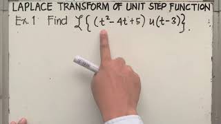 Laplace Transform of Unit Step Function  AEM Video 1 [upl. by Akemahc133]