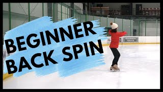 Figure Skating Spins  Beginner Back Spin Tutorial [upl. by Acissej]