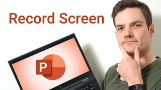 How to Record Screen using Microsoft PowerPoint [upl. by Lavro]