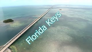 Florida Keys Overseas Hywy amp 7 Mile Bridge Aerial [upl. by Phelps730]