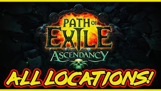 POE All Trials of Ascendancy Locations Normal Cruel Merciless amp Eternal labyrinth All Locations [upl. by Dafna613]