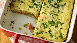 Easy Cheesy Quiche Slice  One Pot Chef [upl. by Ebarta760]