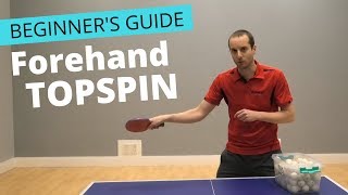 Beginners guide to forehand topspin [upl. by Aztinad]