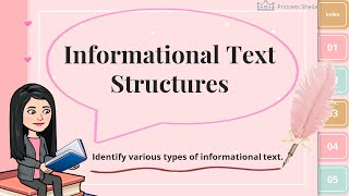 Informational Text Structures [upl. by Airamesor]