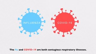 Flu and COVID19 Similarities and Differences [upl. by Eoj]