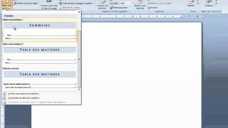 Créer un sommaire dans Word [upl. by Jonme]