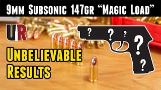 9mm 147gr Subsonic quotMagic Loadquot Hard to Believe [upl. by Nuri]