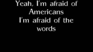 Im Afraid of Americans  David Bowie Lyrics [upl. by Mima]